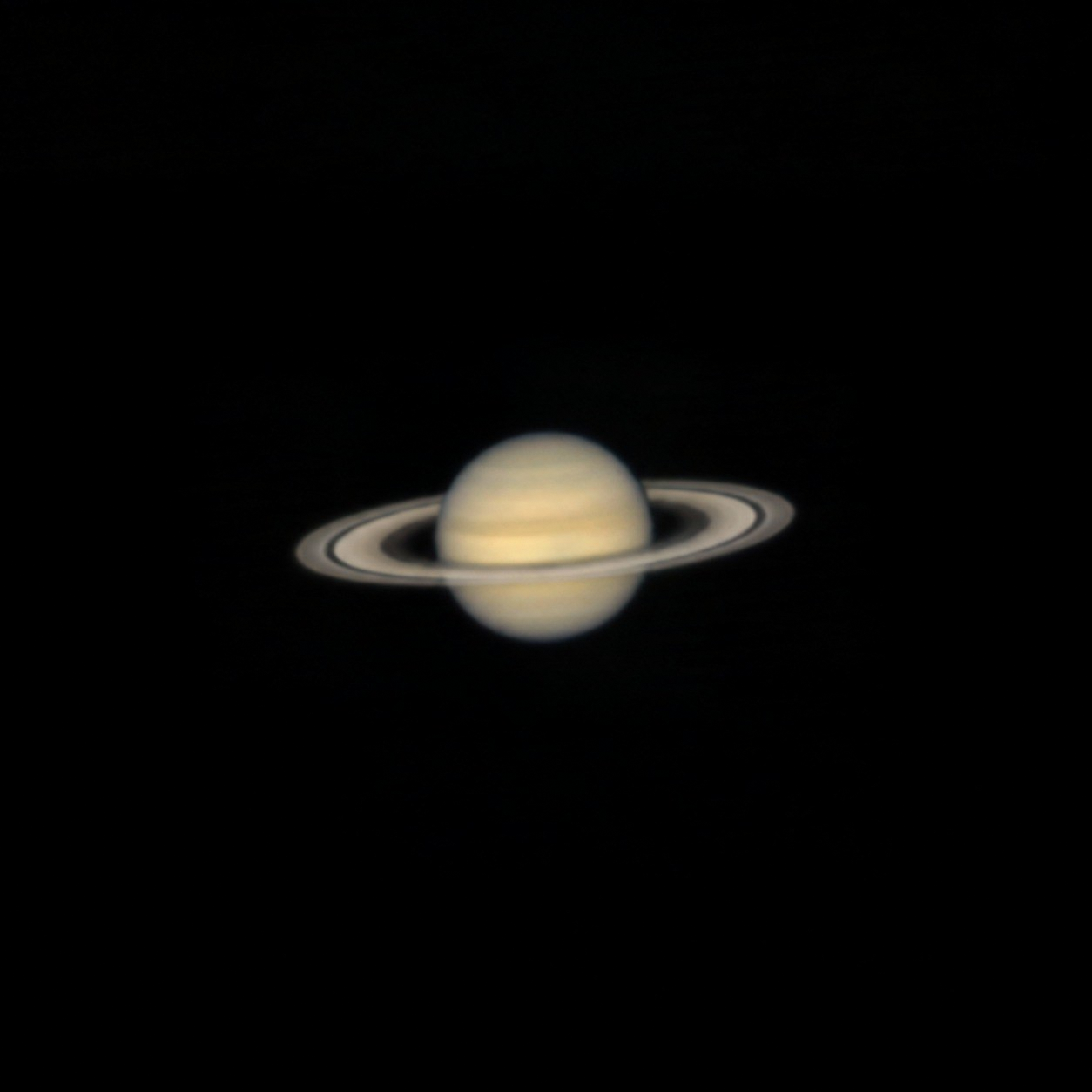 Saturn through a telescope
