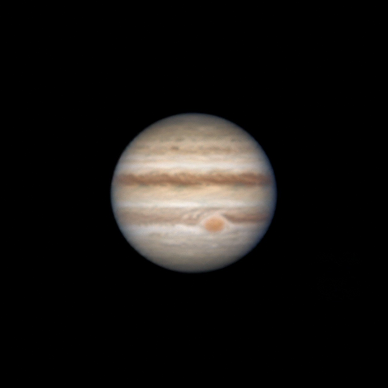 Jupiter through a telescope