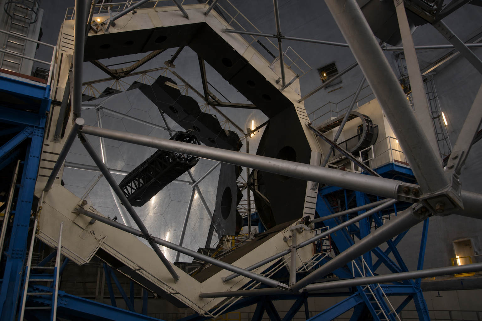 Interior of W. M. Keck Observatory